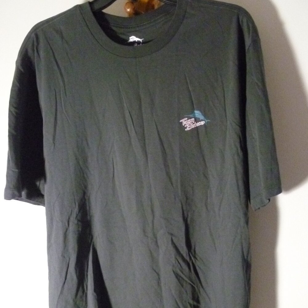 NWOT  TOMMY BAHAMA THE WHEEL DEAL  TSHIRT TEE - BLACK - XL